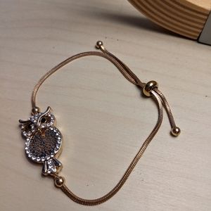 Adjustable owl bracelet